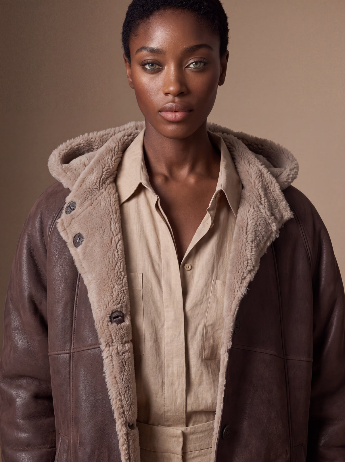 Calgary Women's Shearling Jacket - View 5