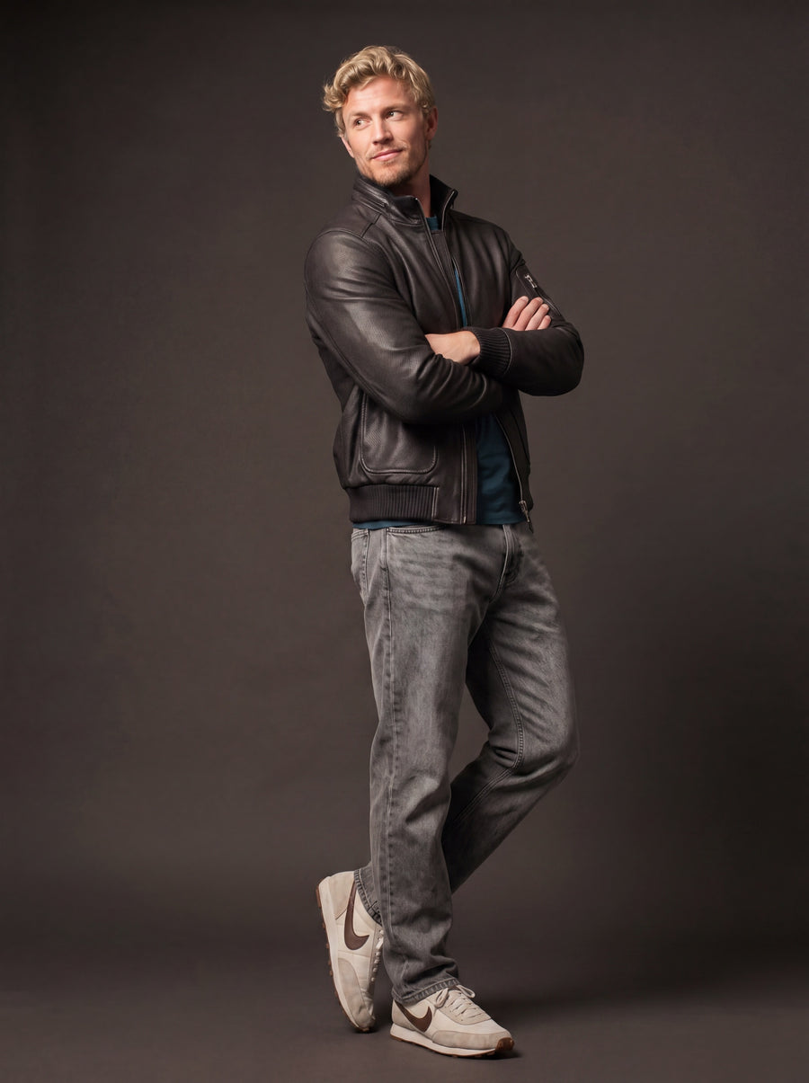 Goodwood Men's Leather Jacket