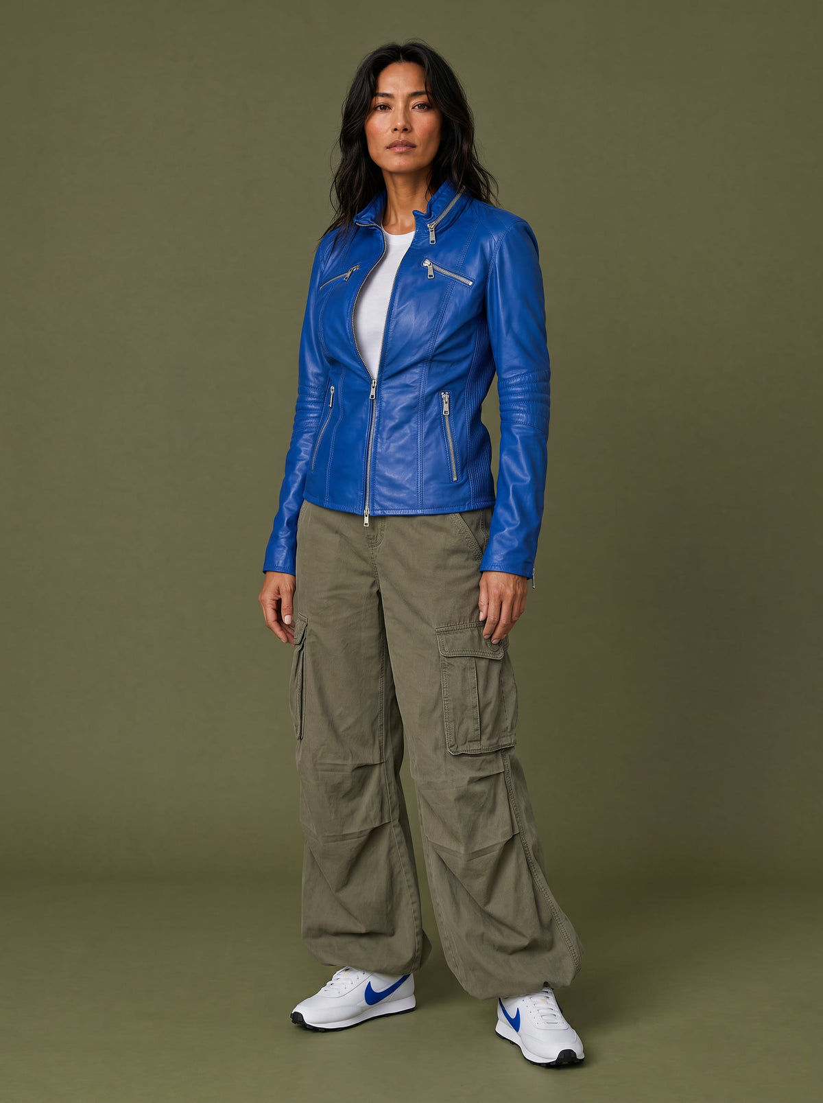 Top Gear Women's Leather Jacket - View 5