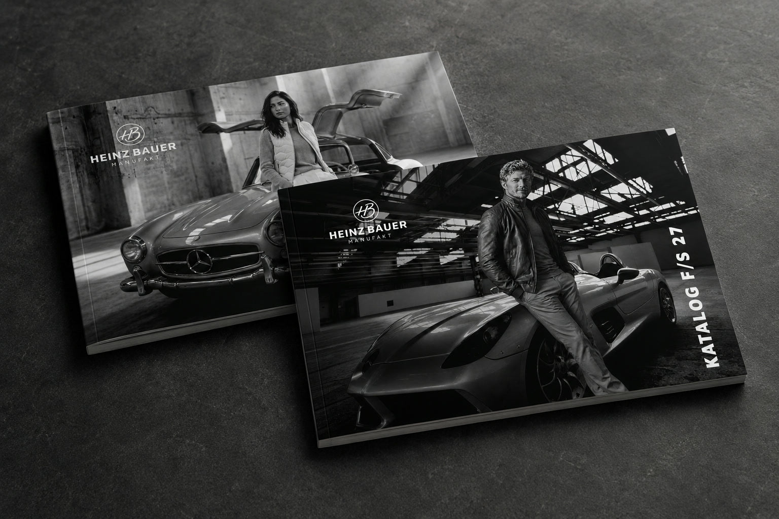 Heinz Bauer Manufakt catalogue F/S 27: handcrafted leather jackets for women and men
