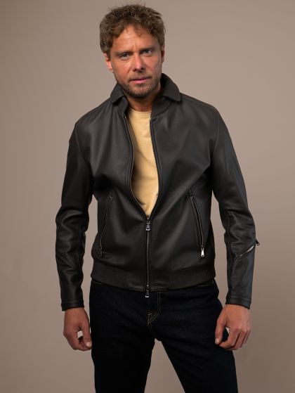 Hockenheim Mens Leather Jacket