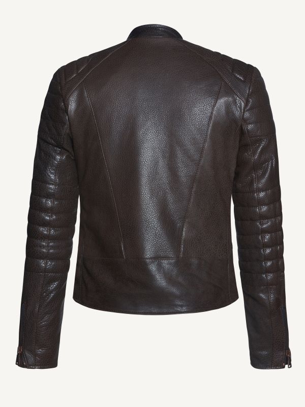 Ninja Mens Biker Leather Jacket