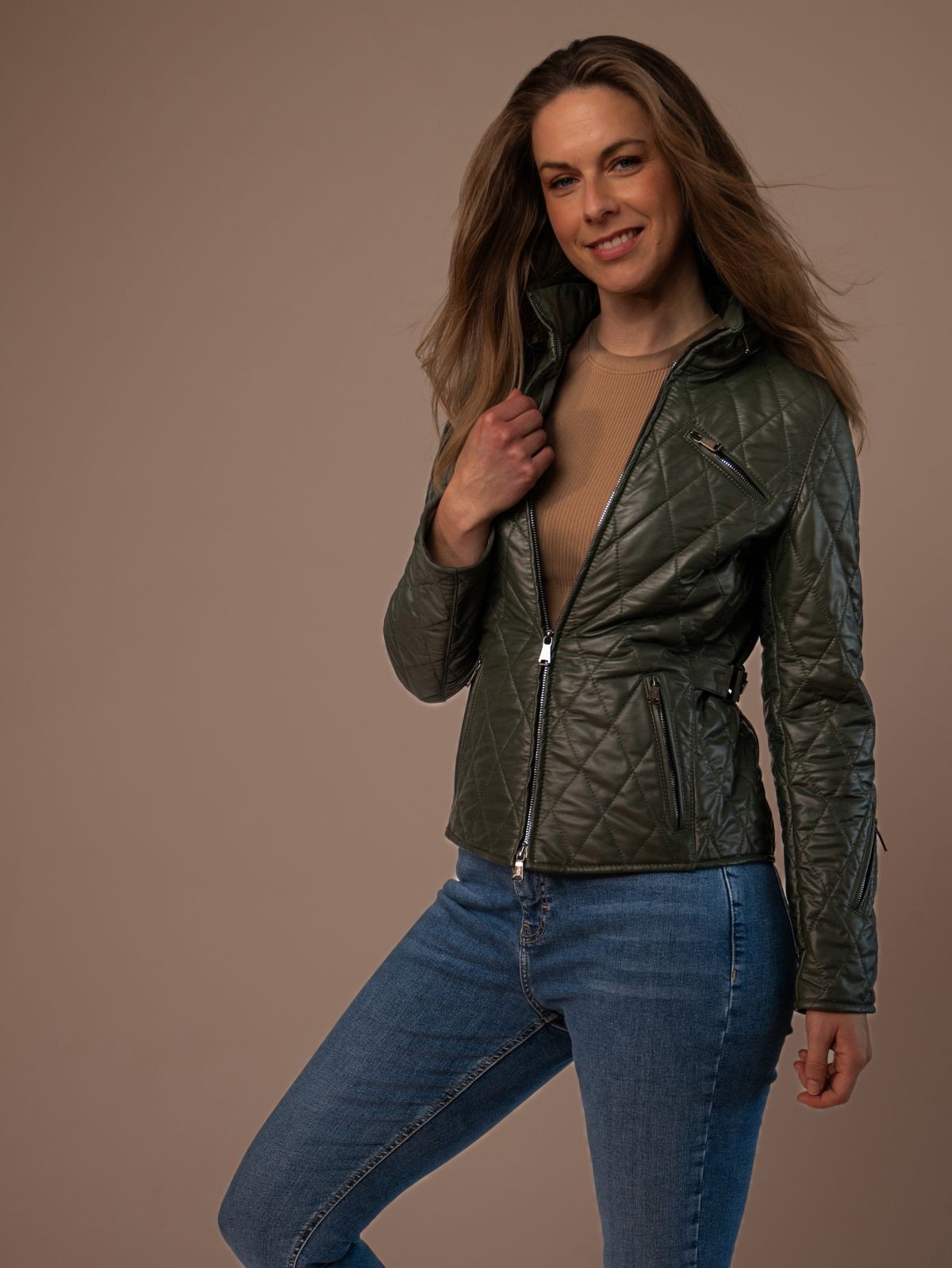 Virginia Ladies Quilted Leather Jacket, 2.499,00 €