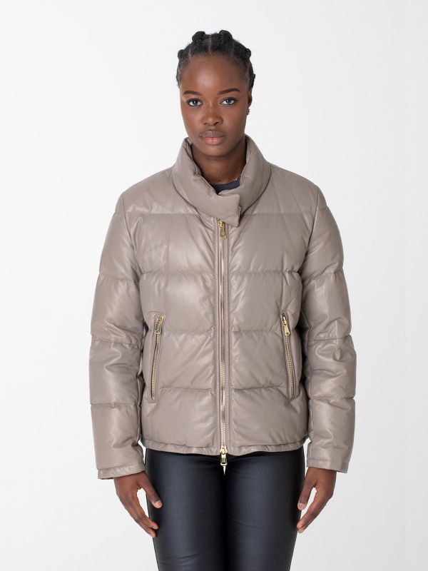 Corvara Damen  Daunen Lederjacke