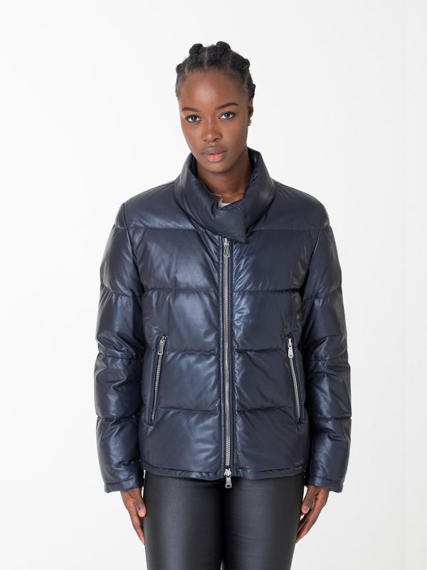 Corvara Ladies Down Leather Jacket