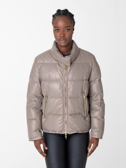 Corvara Ladies Down Leather Jacket