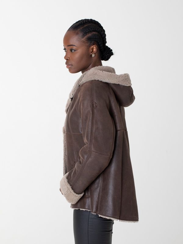 Calgary Damen Lammfell Jacke