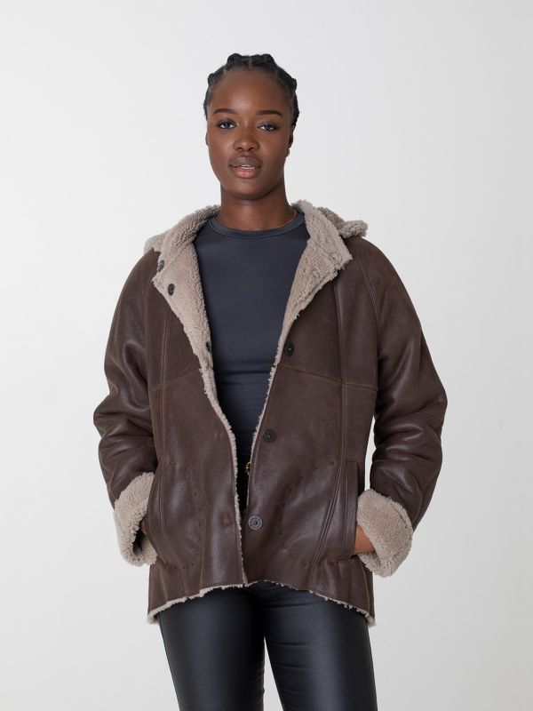 Calgary Damen Lammfell Jacke
