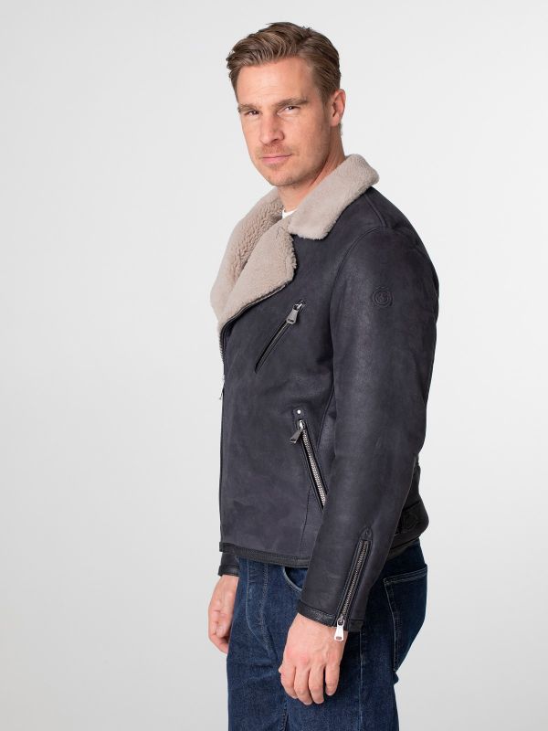 Edo Herren Lammfell Jacke