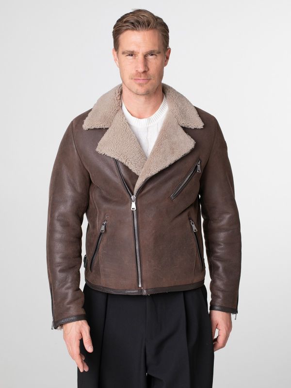 Edo Mens Lamb Skin Jacket