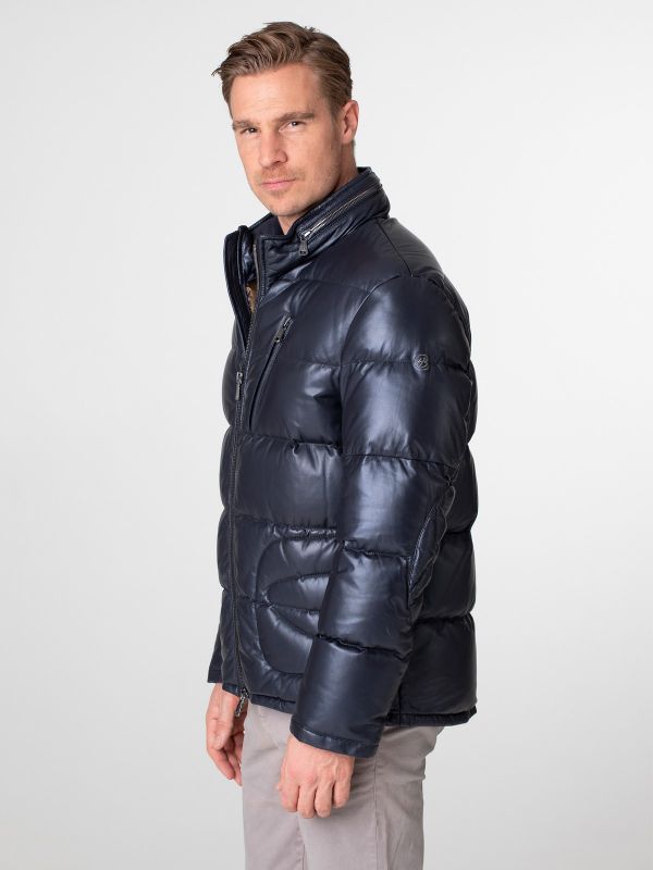 Brooklands Herren  Daunen Lederjacke
