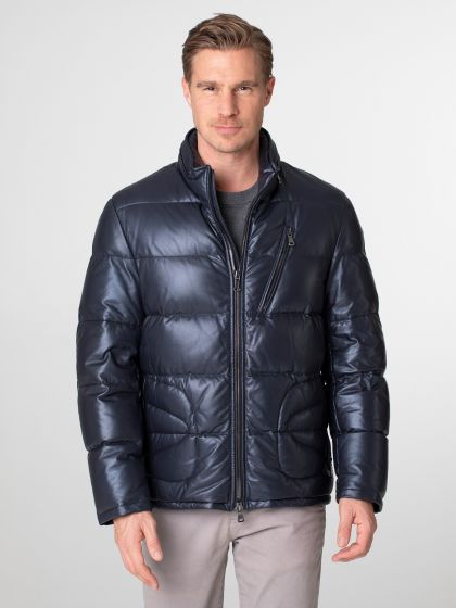 Brooklands Herren  Daunen Lederjacke