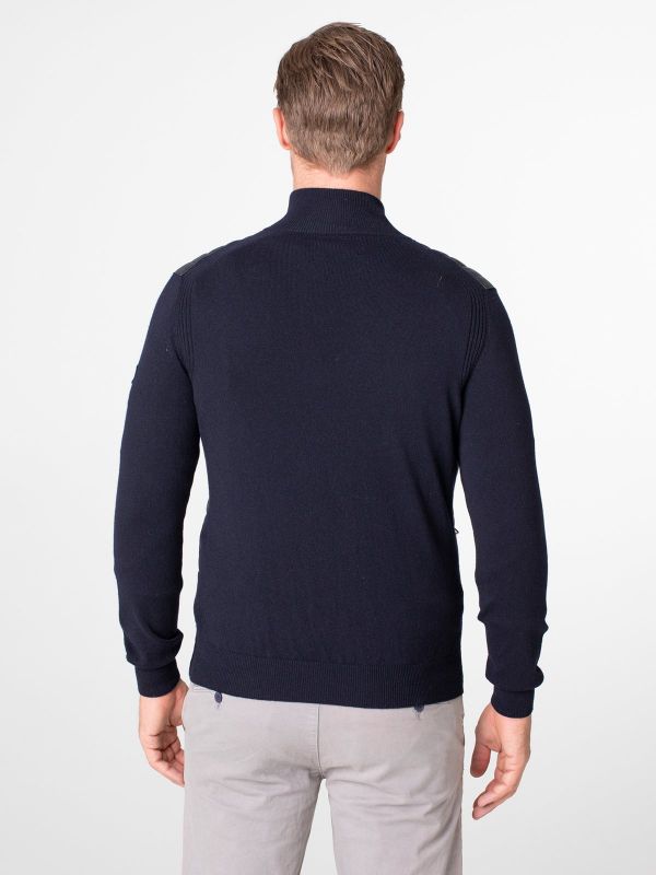 Stubai Herren Leder Strick Jacke