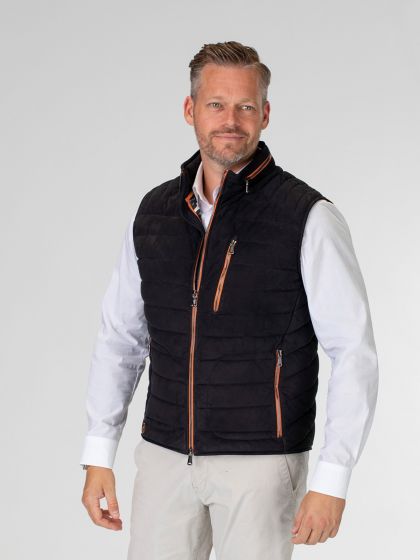 Monoposto Mens Down Leather Gilet