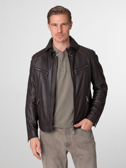Sao Paulo Mens Leather Jacket