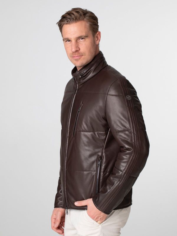 Avus Herren Stepp Lederjacke