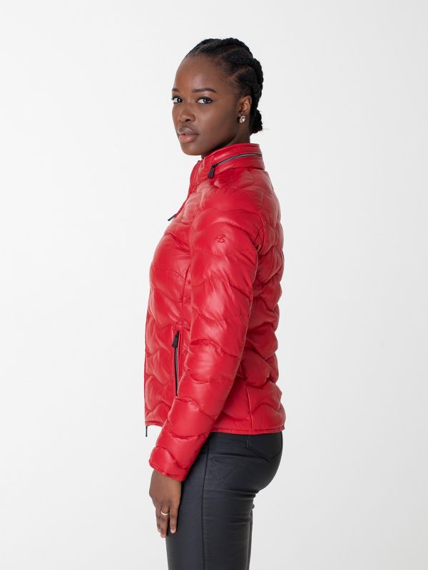 Monterey Ladies Leather Down Jacket