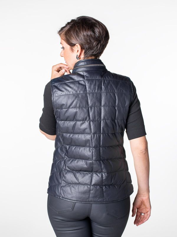 Spa Ladies Leather Down Gilet