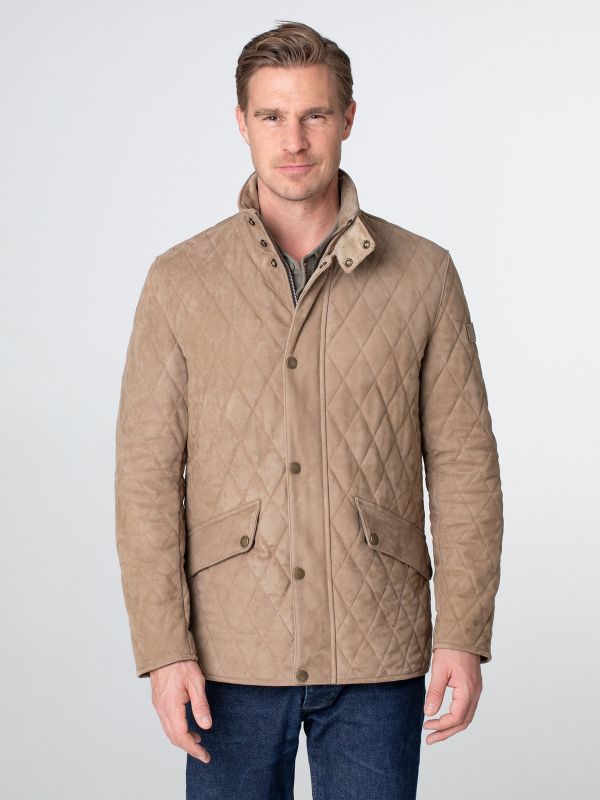Devon Herren Stepp Lederjacke