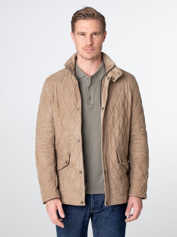 Devon Herren Stepp Lederjacke