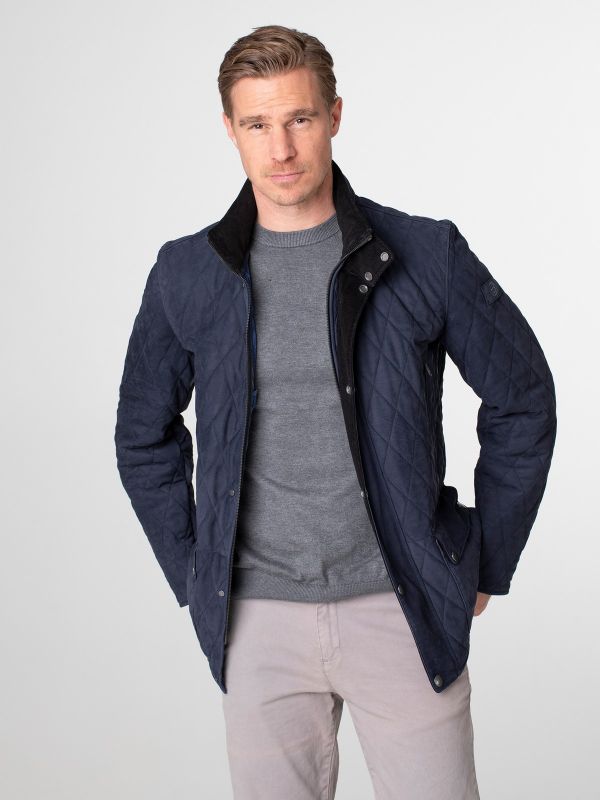 Devon Herren Stepp Lederjacke