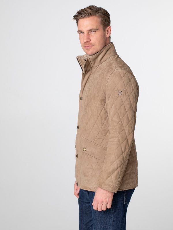 Devon Mens Quilted Leather Jacket