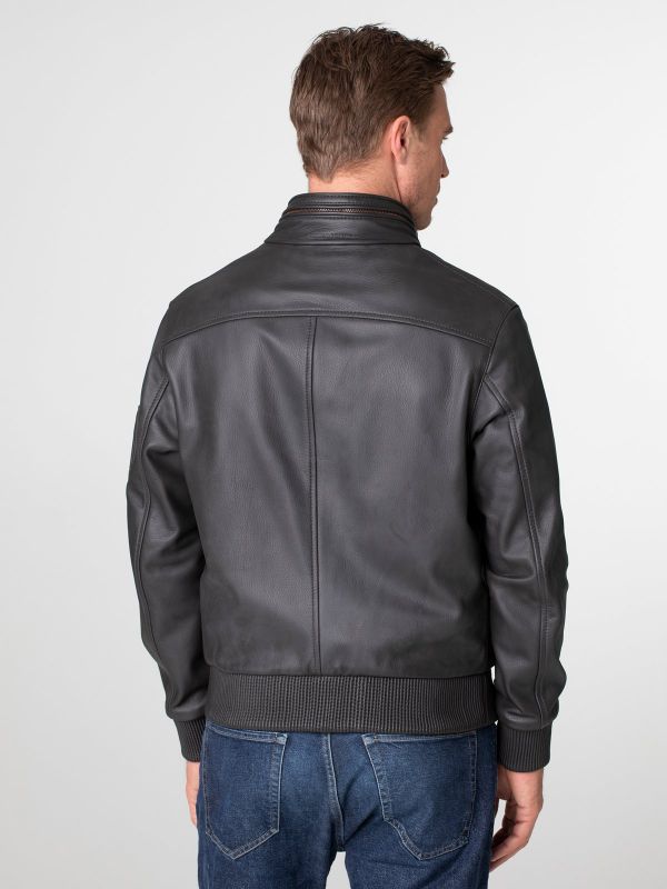 Silverstone Herren Lederjacke